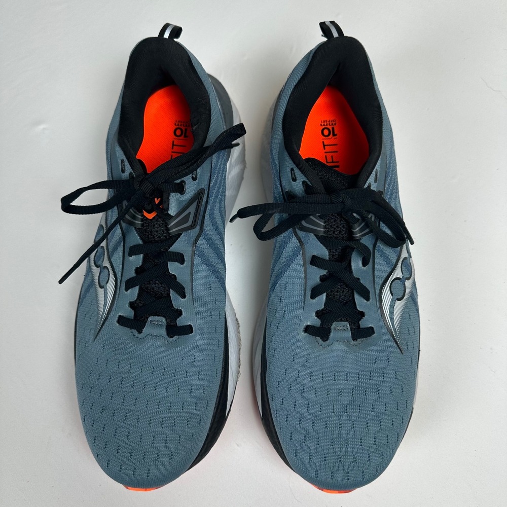 Saucony Triumph 22 Men's 9.5 Running Shoes Blue Gray Orange S20964-213